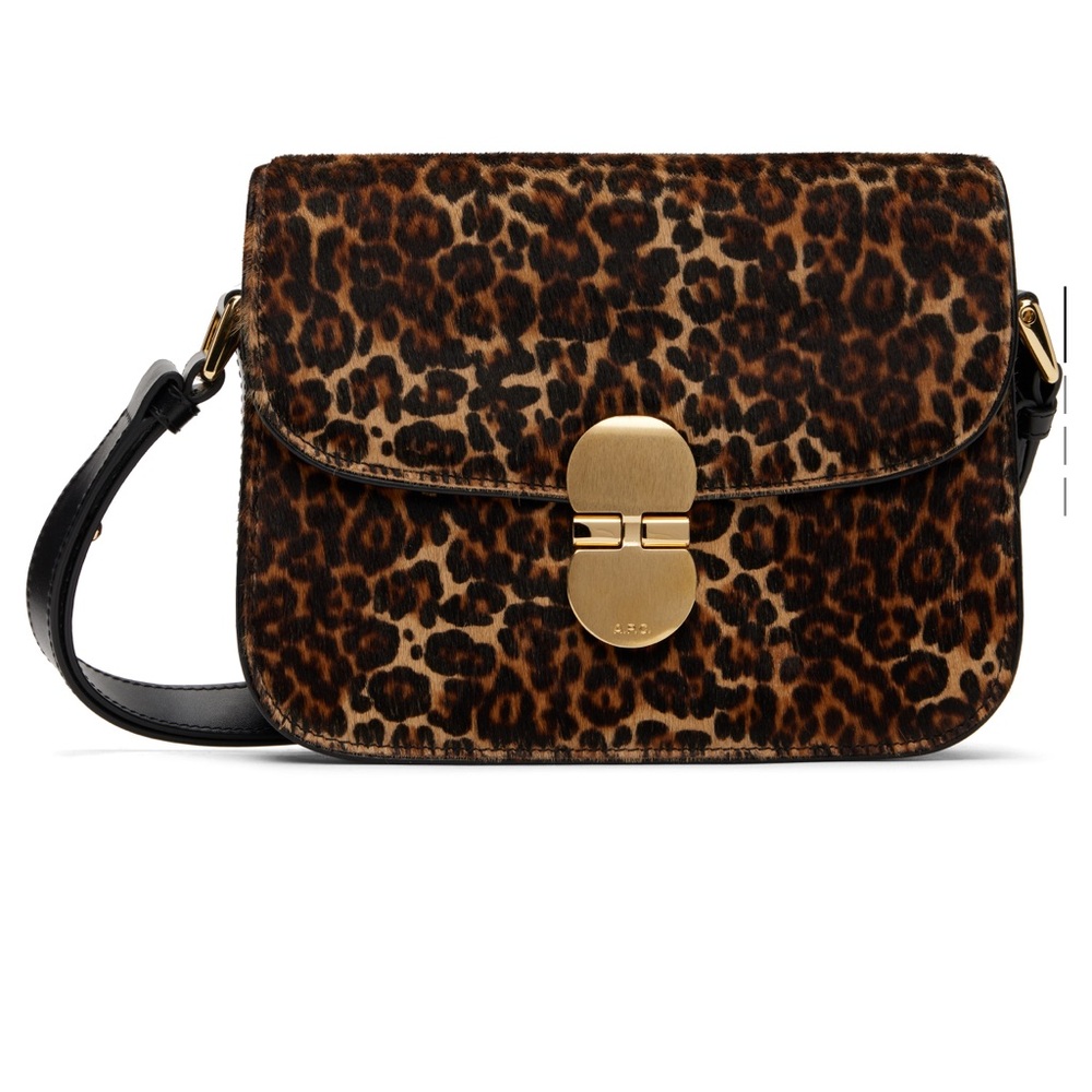 APC grace calf hair small leopard bag - Picture 2 of 8